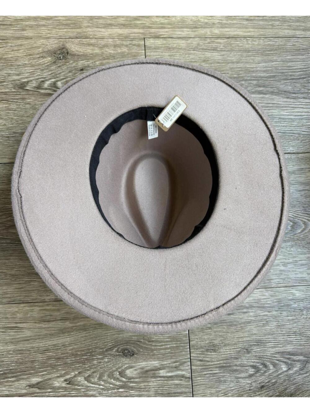 🚫SOLD OUT🚫Vintage Gray Wool Fedora Hat Wide Brim Rancher Boho Western - Picture 5 of 5